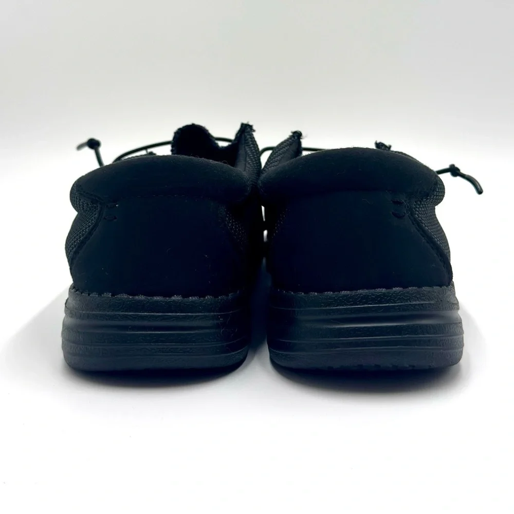 BRUNO MARC BLS211 Men's Black Elastic Lace Casual Comfort Shoes Size 9